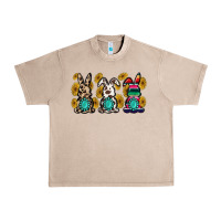 French Oak western bunny Urban Heavy Tee - MaliasSmallBusiness