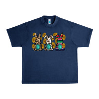 Navy western bunny Urban Heavy Tee - MaliasSmallBusiness