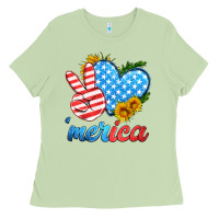 Matcha america with heart Ladies Tee - HRA Design Shop