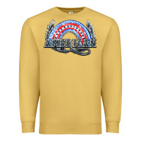 Antique Gold American rainbow Premium Sweatshirt - HowdyJamesFarm