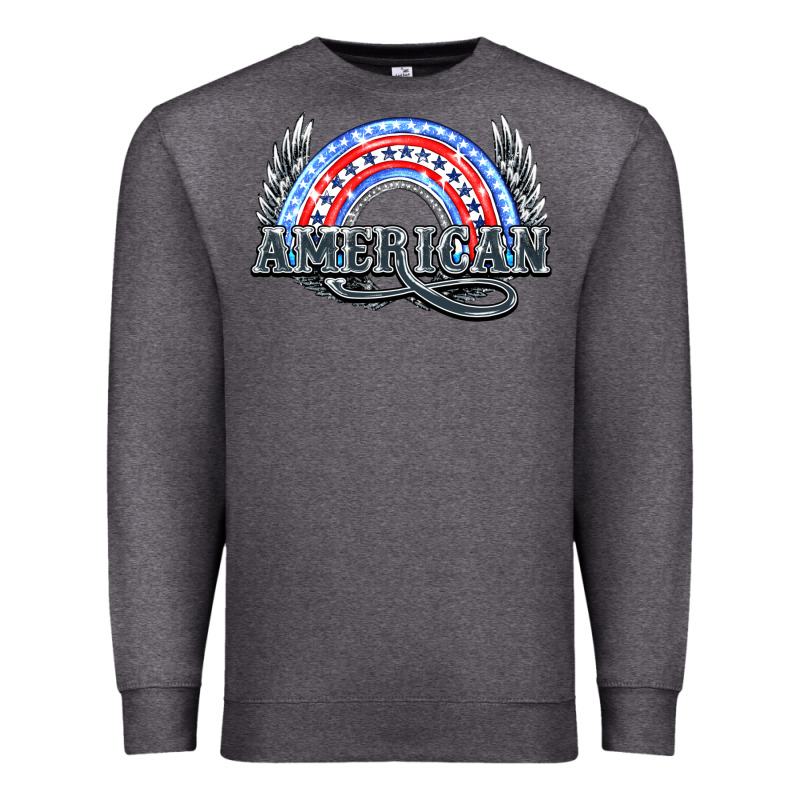 American Rainbow Premium Sweatshirt by HowdyJamesFarm | Teevron