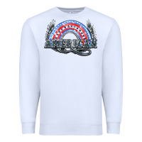White American rainbow Premium Sweatshirt - HowdyJamesFarm