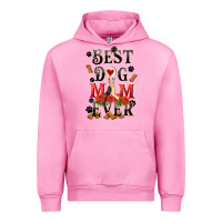 Fuchsia Pink Best dog mom ever Mother's Day Urban Hoodie - FaDigitalArtStudio