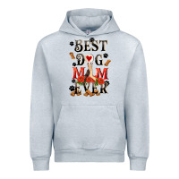 Heather Grey Best dog mom ever Mother's Day Urban Hoodie - FaDigitalArtStudio
