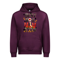 Mauve Wine Best dog mom ever Mother's Day Urban Hoodie - FaDigitalArtStudio