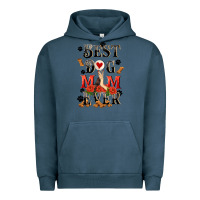 Pigment Midnight Navy Best dog mom ever Mother's Day Urban Hoodie - FaDigitalArtStudio