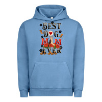 Pigment Pebble Blue Best dog mom ever Mother's Day Urban Hoodie - FaDigitalArtStudio