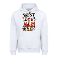 White Best dog mom ever Mother's Day Urban Hoodie - FaDigitalArtStudio