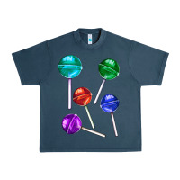 Midnight Navy lollipops Urban Heavy Tee - AdoDesignShop