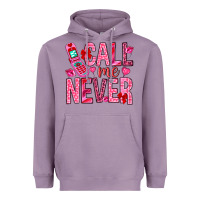Lavender Call me never Valentine's Day Heavyweight Hoodie - HowdyJamesFarm