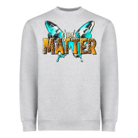 Heather Grey you matter Heavyweight Sweatshirt - NancyCooperArtShop