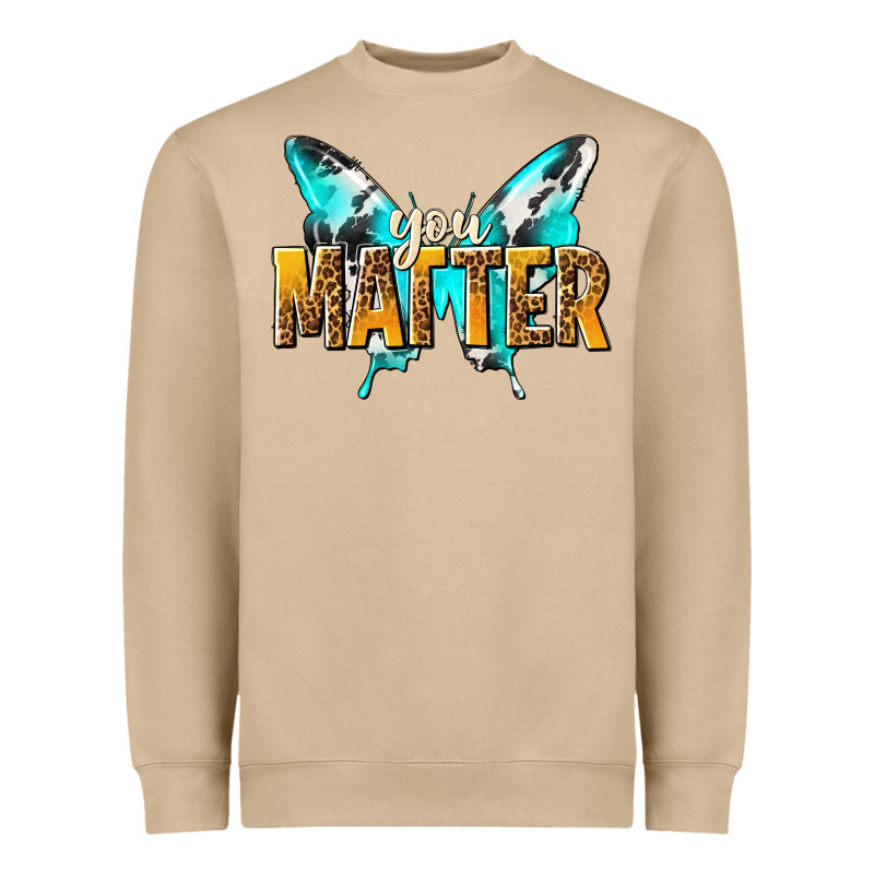 You Matter Heavyweight Sweatshirt by NancyCooperArtShop | Teevron