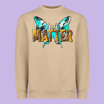 You Matter Heavyweight Sweatshirt Designed By Nancycooperartshop