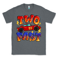 Charcoal Heather two fast boys birthday racing car Classic Tee - MaliasSmallBusiness