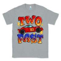 Heather Grey two fast boys birthday racing car Classic Tee - MaliasSmallBusiness