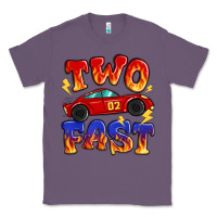 Lavender two fast boys birthday racing car Classic Tee - MaliasSmallBusiness