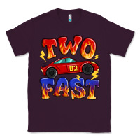 Plum two fast boys birthday racing car Classic Tee - MaliasSmallBusiness