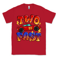 Red two fast boys birthday racing car Classic Tee - MaliasSmallBusiness