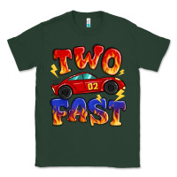 Sports Green two fast boys birthday racing car Classic Tee - MaliasSmallBusiness