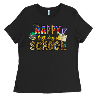 Black happy last day of school Ladies Tee - CowhideDigitalArt