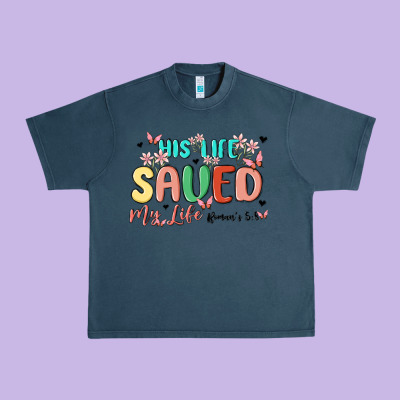 His Life Saved My Life Urban Heavy Tee Designed By Maliassmallbusiness