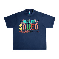 Navy his life saved my life Urban Heavy Tee - MaliasSmallBusiness