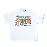 White his life saved my life Urban Heavy Tee - MaliasSmallBusiness