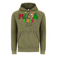 Vintage Olive mama claus Vintage Hoodie - NancyCooperArtShop