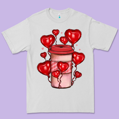Valentines Day Coffee Premium Tee Designed By Jahusdesignshop
