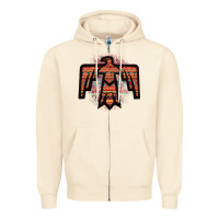 Sandshell Red Aztec Thunderbird Zipper Hoodie - Bettercallsaul