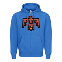 True Royal Red Aztec Thunderbird Zipper Hoodie - Bettercallsaul