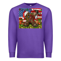 Purple Army Veteran Boots Christmas Tumbler 4th of july Premium Sweatshirt - HowdyJamesFarm