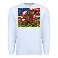 White Army Veteran Boots Christmas Tumbler 4th of july Premium Sweatshirt - HowdyJamesFarm
