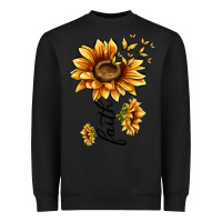 Black faith sunflower Heavyweight Sweatshirt - MaliasSmallBusiness