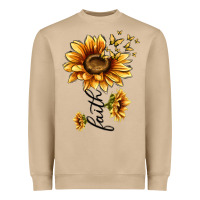 Mushroom faith sunflower Heavyweight Sweatshirt - MaliasSmallBusiness