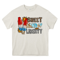 Cream sweet land of liberty Heavy Core Tee - RacoonDesign