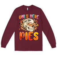 Burgundy only here for the pies Long Sleeve Tee - MaliasSmallBusiness