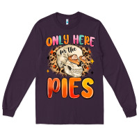 Plum only here for the pies Long Sleeve Tee - MaliasSmallBusiness