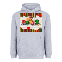 Heather Grey juneteenth black power Heavyweight Hoodie - TumblerDesignByShophia