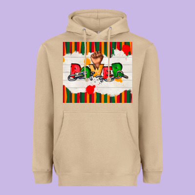 Juneteenth Black Power Heavyweight Hoodie Designed By Tumblerdesignbyshophia