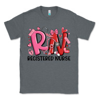 Charcoal Heather rn registered nurse valentines day Classic Tee - MaliasSmallBusiness