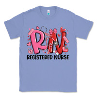 Colony Blue rn registered nurse valentines day Classic Tee - MaliasSmallBusiness