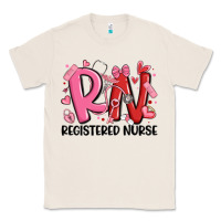Natural rn registered nurse valentines day Classic Tee - MaliasSmallBusiness