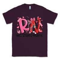 Plum rn registered nurse valentines day Classic Tee - MaliasSmallBusiness