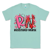 Seafoam rn registered nurse valentines day Classic Tee - MaliasSmallBusiness