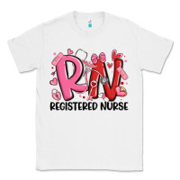 White rn registered nurse valentines day Classic Tee - MaliasSmallBusiness