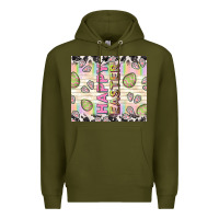 Army Green happy easter with cowhide Premium Hoodie - TumblerDesignByShophia