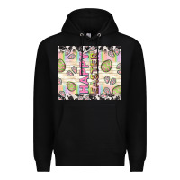 Black happy easter with cowhide Premium Hoodie - TumblerDesignByShophia