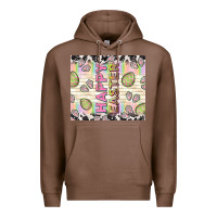 Chestnut happy easter with cowhide Premium Hoodie - TumblerDesignByShophia