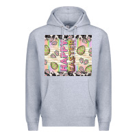 Heather Grey happy easter with cowhide Premium Hoodie - TumblerDesignByShophia
